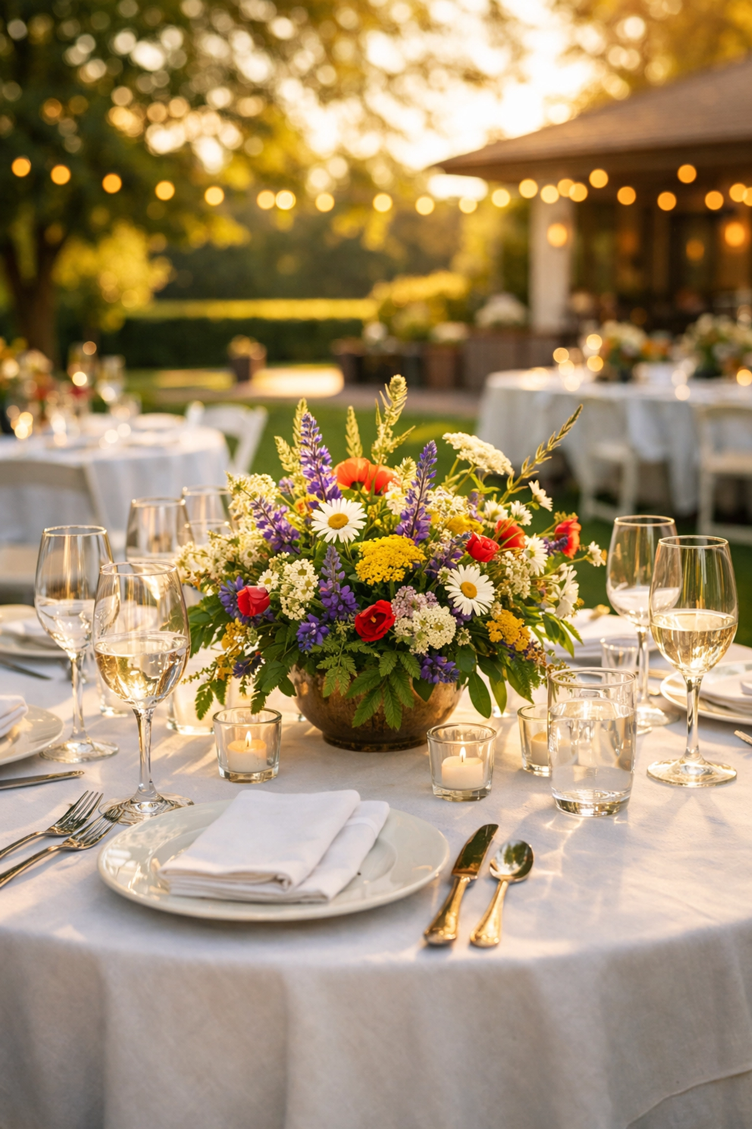 An elegant table setting for a Family ReBuild of New Jersey community event and fundraiser.