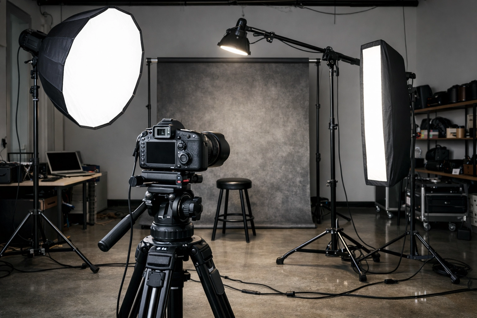Professional corporate headshot tips showing a 3-light studio setup for better depth and separation.
