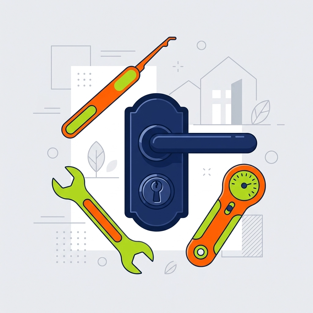 Professional tools used by locksmiths Bristol for non-destructive entry and secure lock repairs.