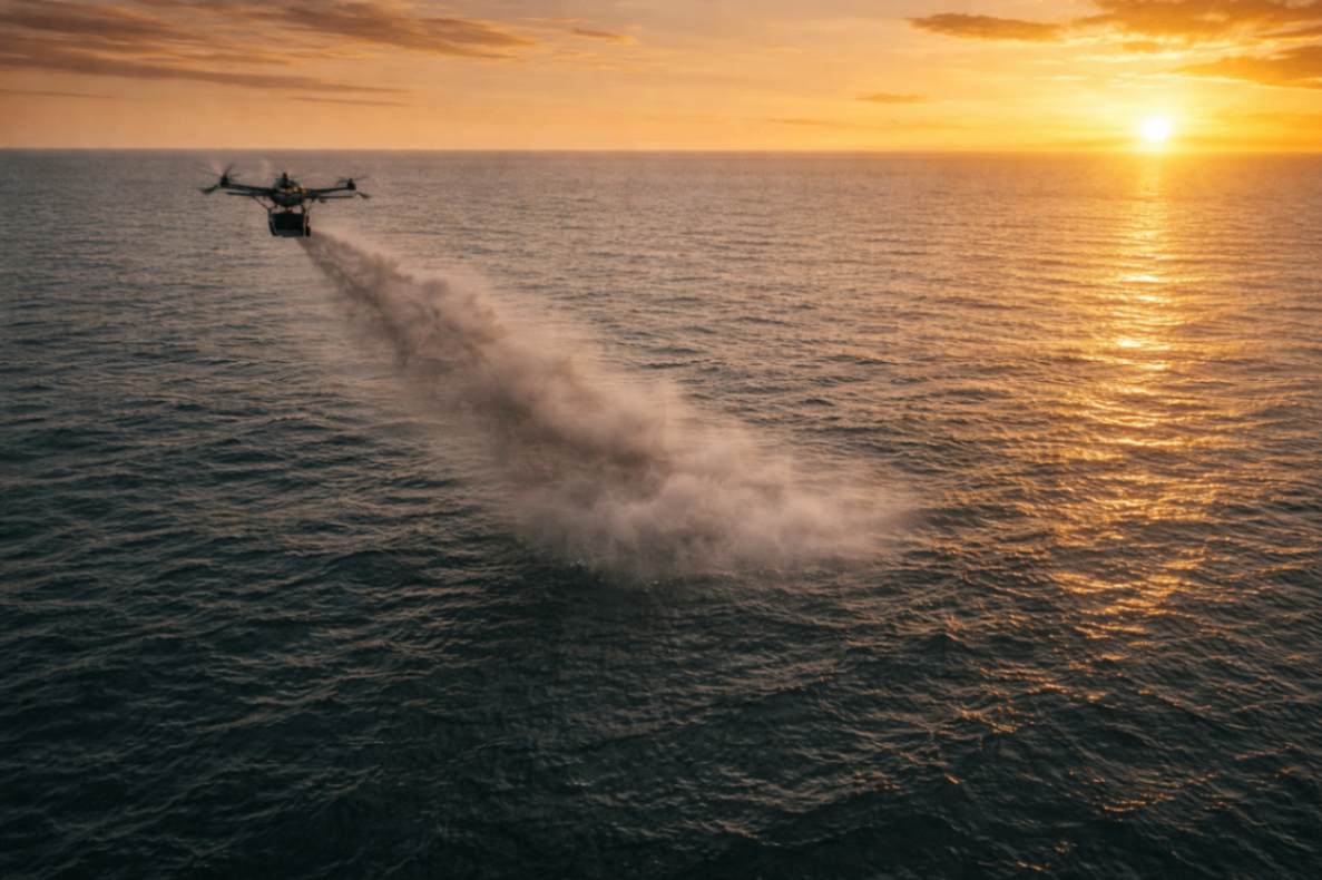 Aerial Ash Scattering by Drone
