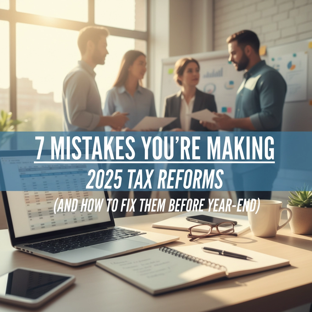 7 Mistakes You're Making with the 2025 Tax Reforms (and How to Fix Them Before Year-End)