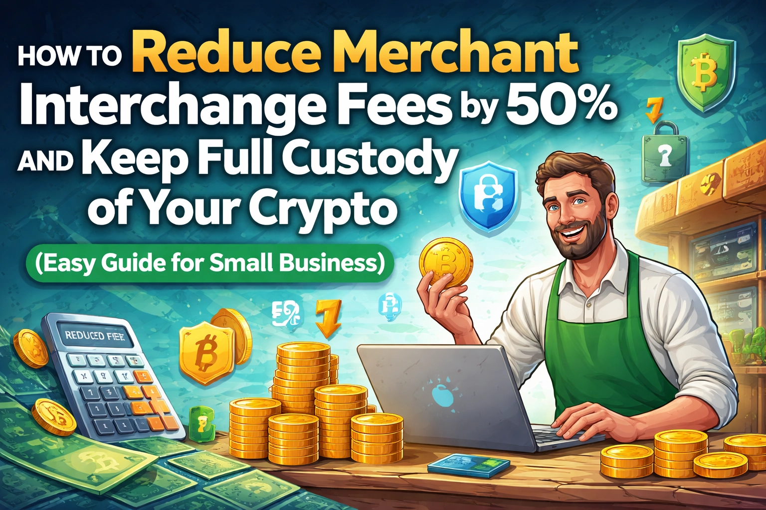 [HERO] How to Reduce Merchant Interchange Fees by 50% and Keep Full Custody of Your Crypto (Easy Guide for Small Business)