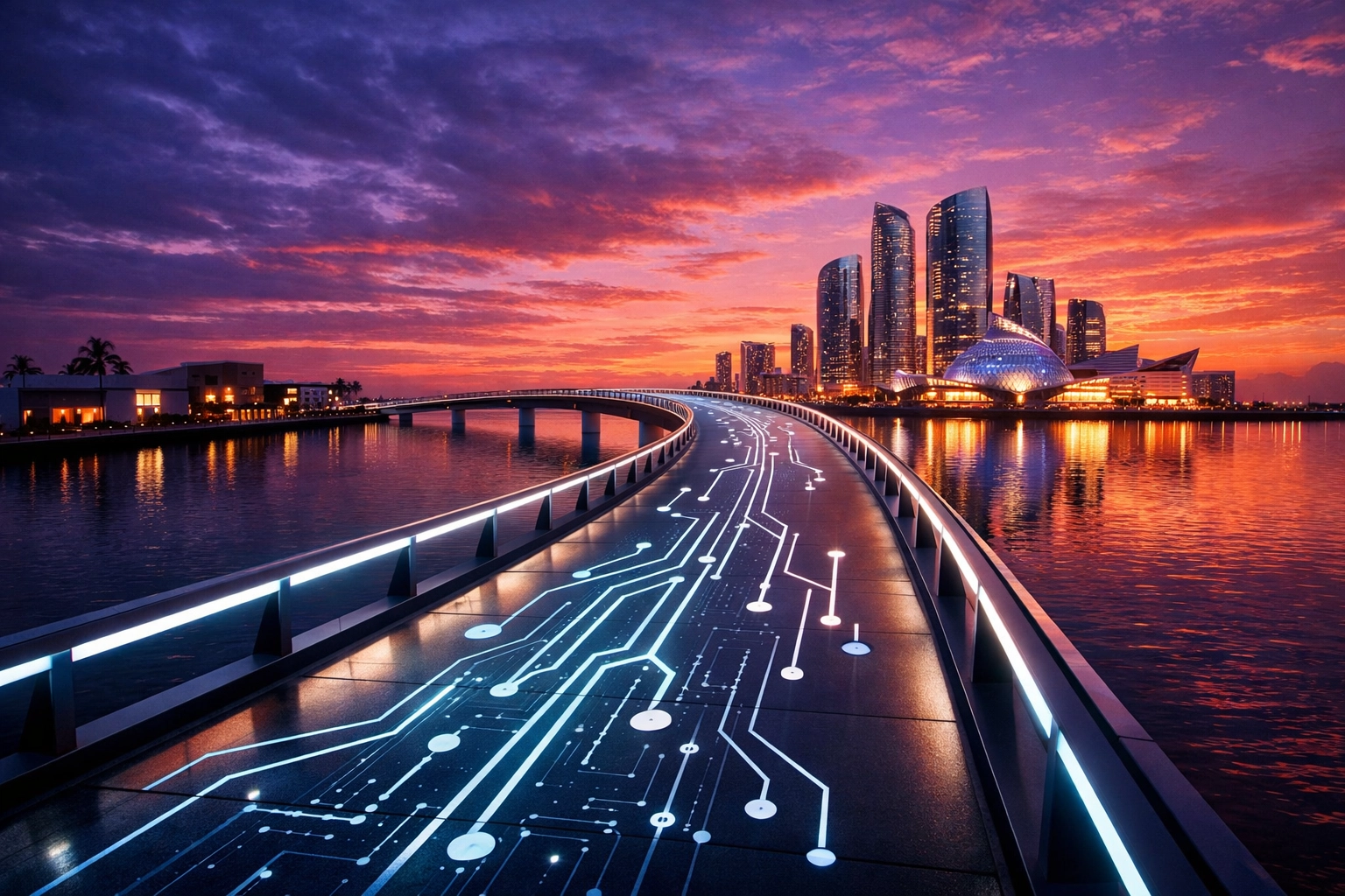 Strategic bridge in Miami representing a business scaling roadmap and Fractional CMO marketing growth.