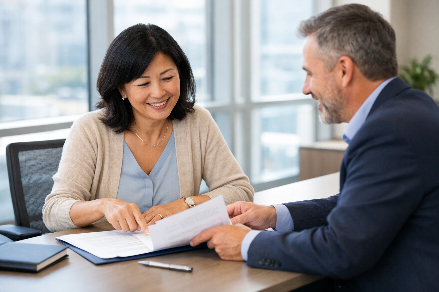 Homeowner meeting with tax advisor to discuss SALT deduction strategy and savings