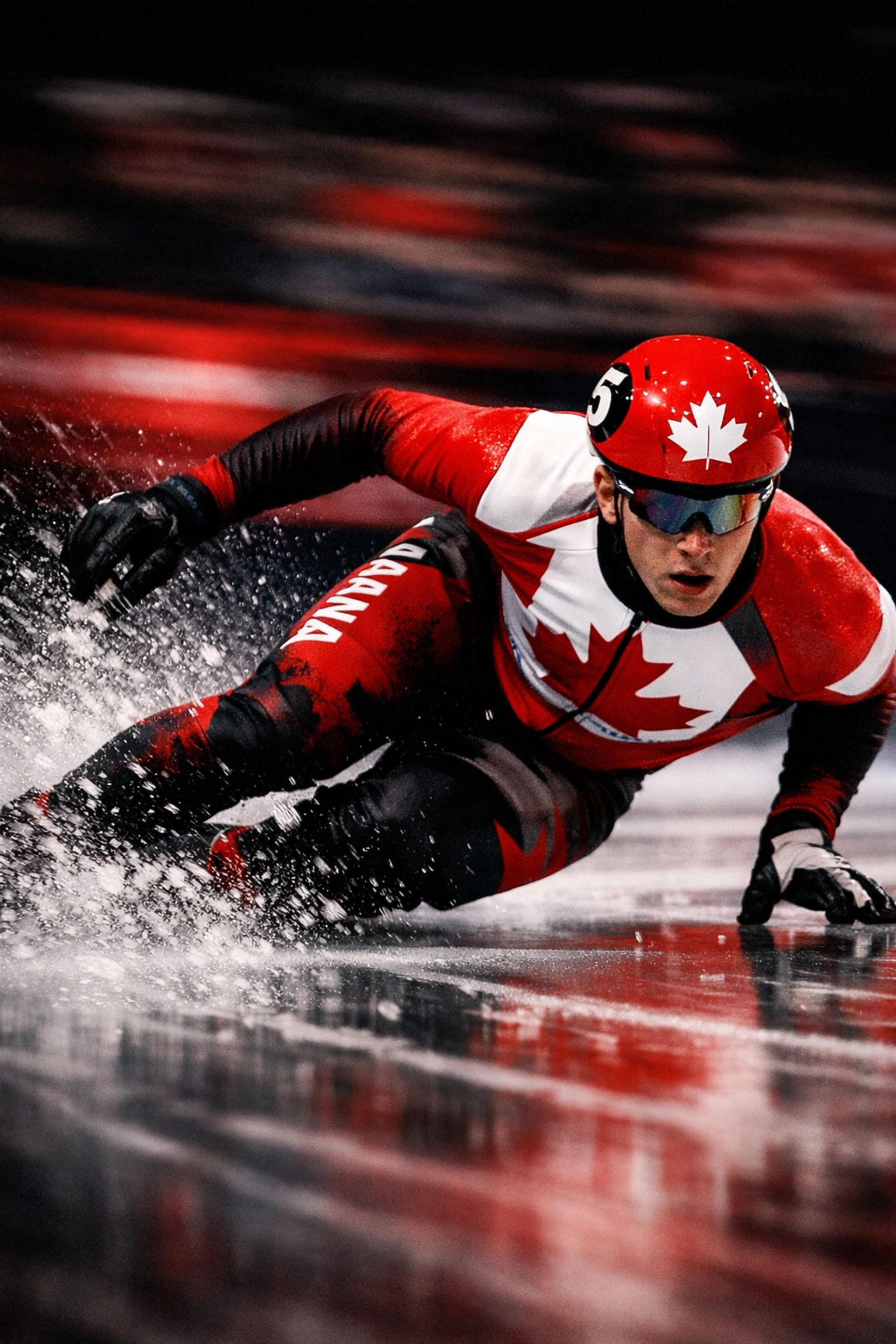 Canadian short-track speed skater competing at Winter Olympics in women's 500m event