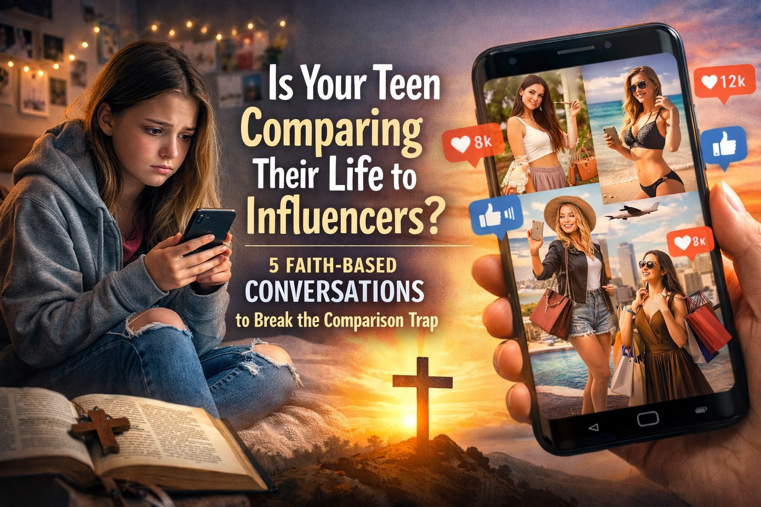 [HERO] Is Your Teen Comparing Their Life to Influencers? 5 Faith-Based Conversations to Break the Comparison Trap