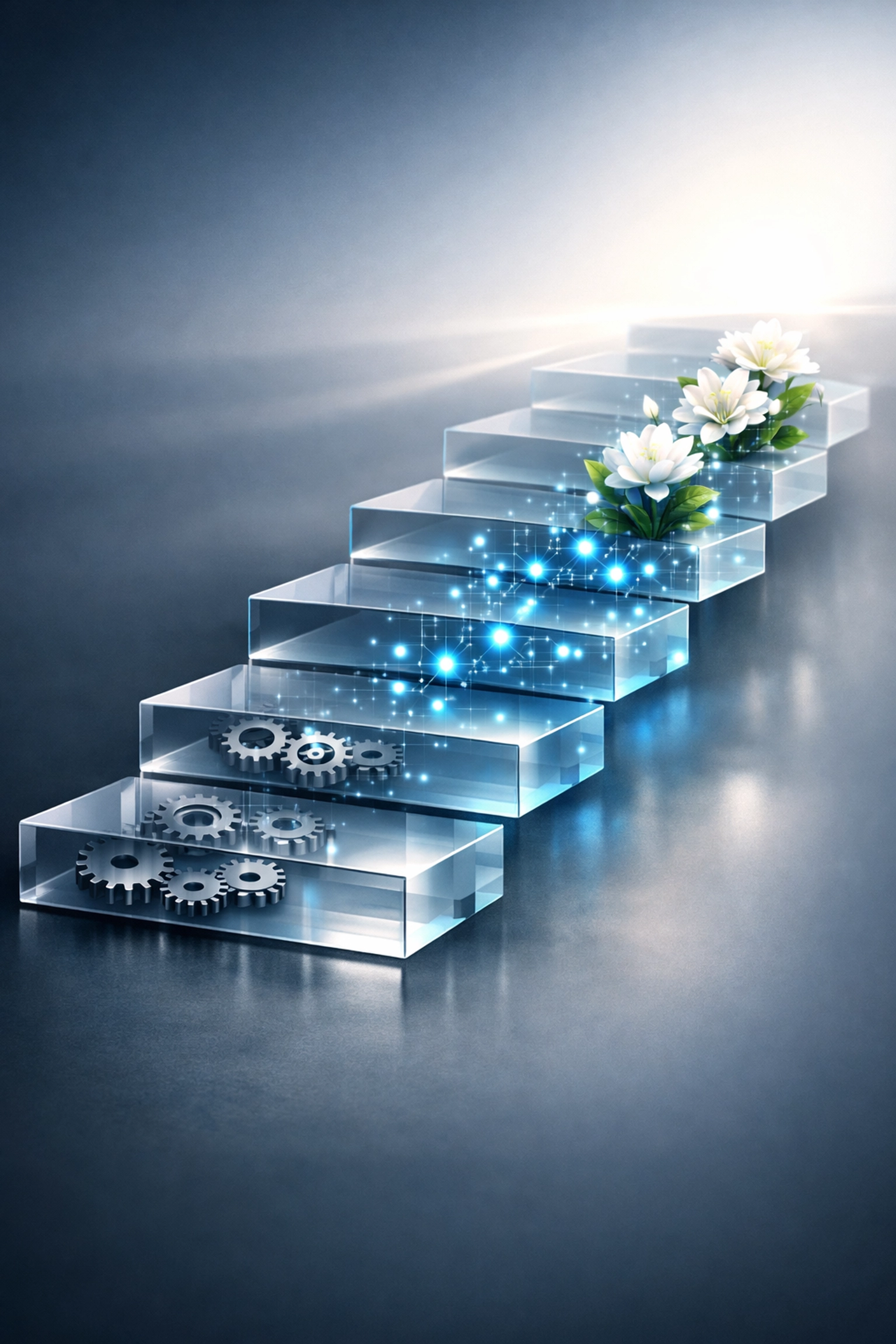 A visual guide showing the phased growth of integrated AI customer support workflows.