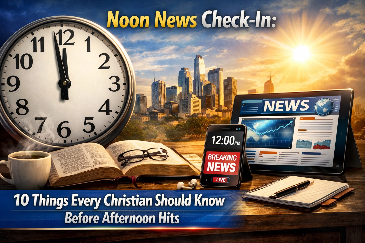 [HERO] Noon News Check-In: 10 Things Every Christian Should Know Before Afternoon Hits
