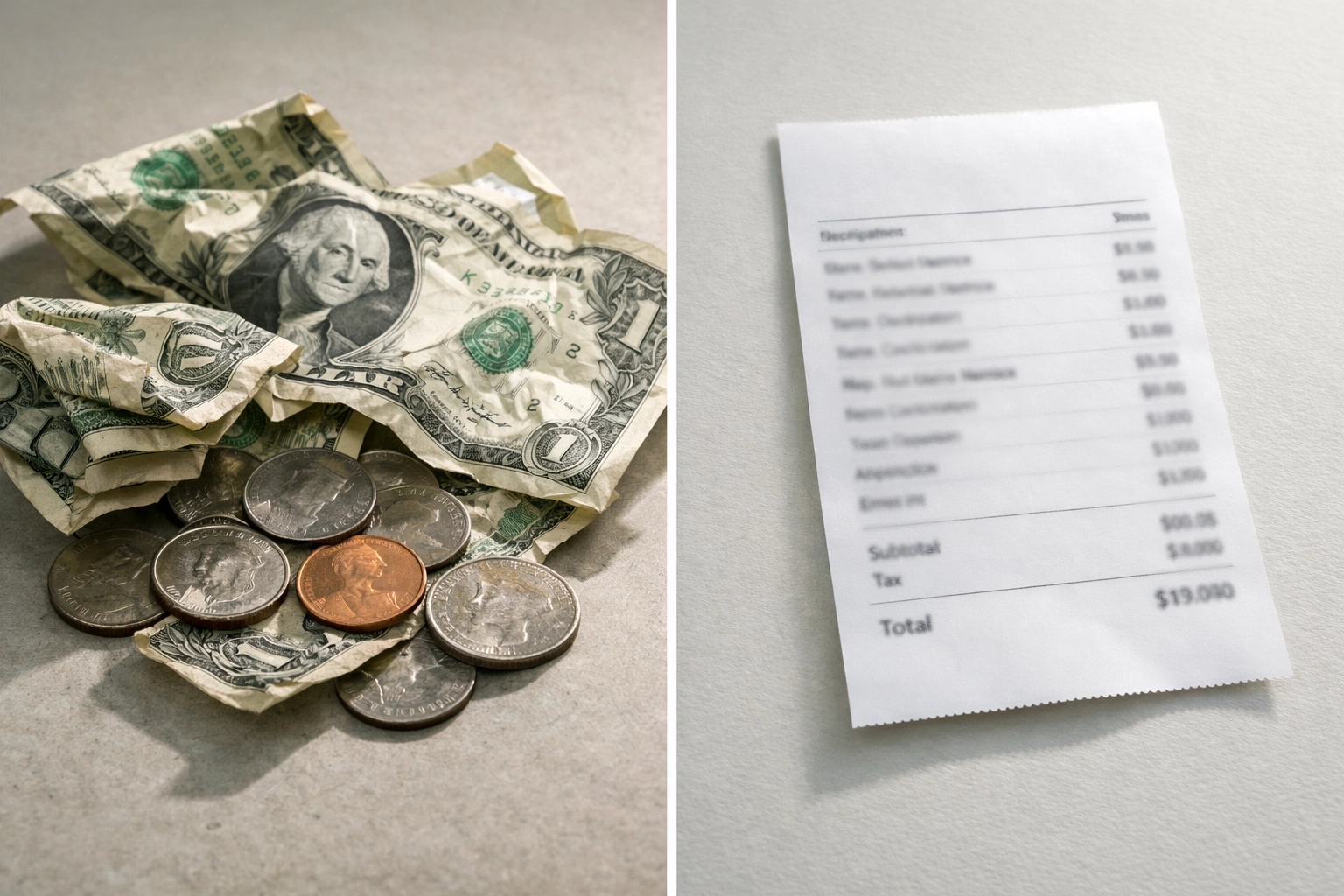 Cost comparison showing pricing differences for portable internet services