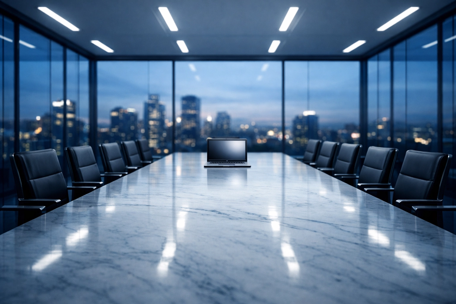 A professional boardroom illustrating how a business broker near me connects sellers to a broad network of buyers.