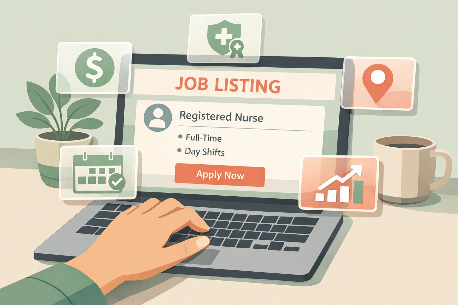 Job posting checklist interface showing essential elements for behavioral health hiring success