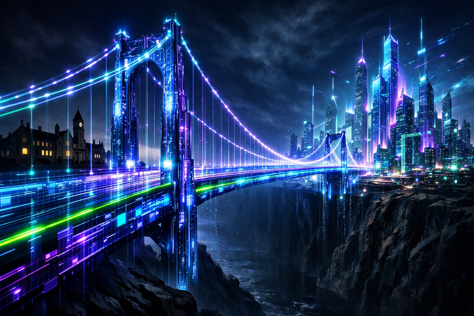 Digital bridge connecting university studies to a career in intelligent automation solutions.