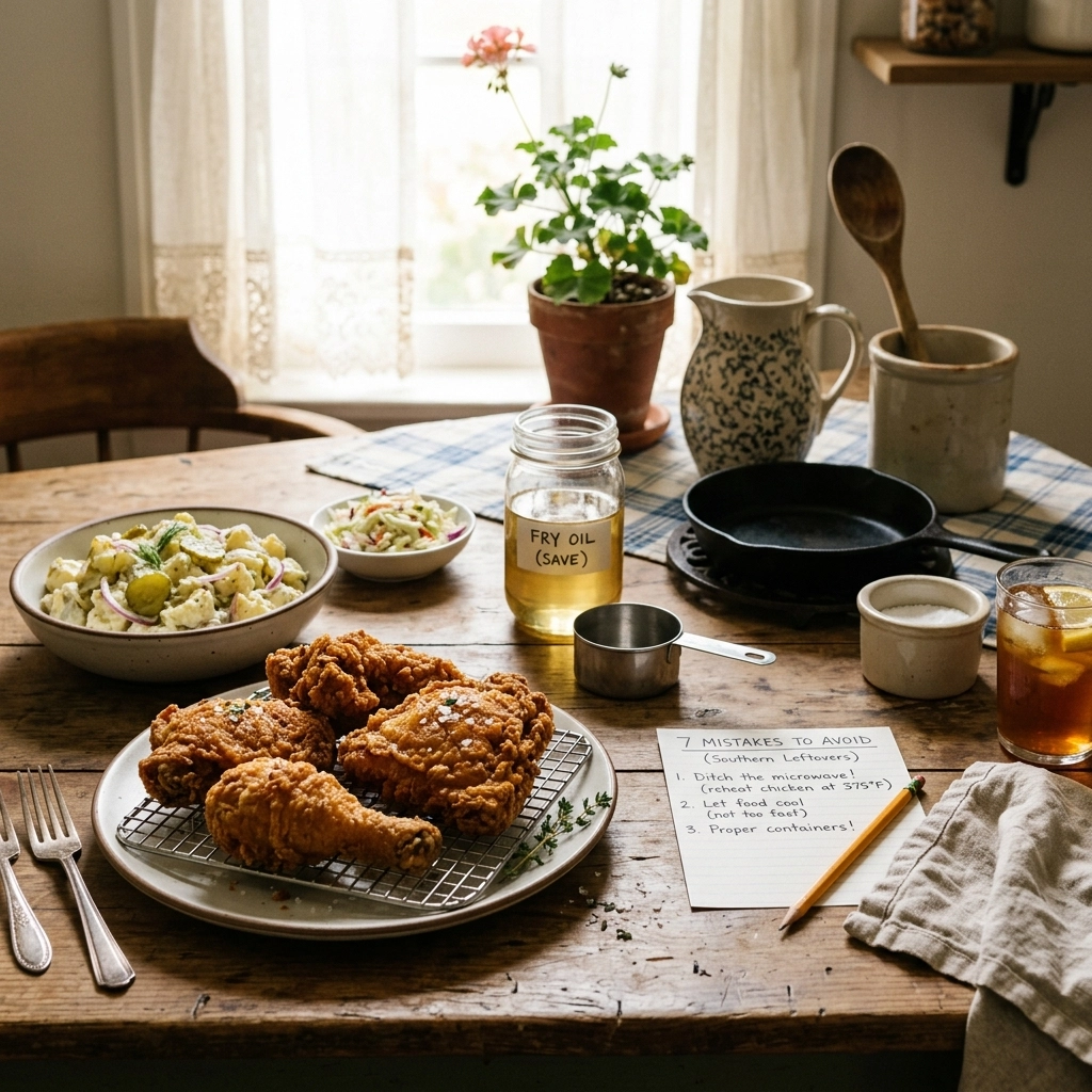 [HERO] 7 Mistakes You’re Making with Southern Leftovers (And How to Keep That Fried Chicken Crispy)