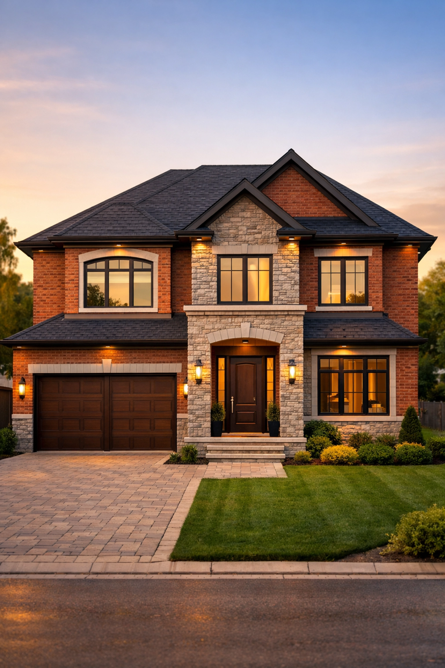 Modern detached house in Richmond Hill and Markham Ontario for first-time home buyers.