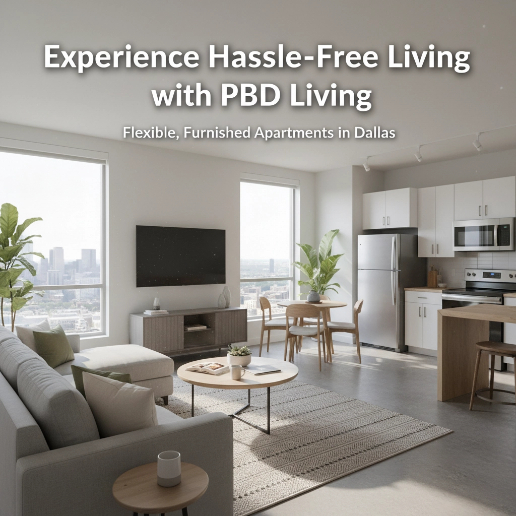 Experience Hassle-Free Living with PBD Living: Flexible, Furnished Apartments in Dallas