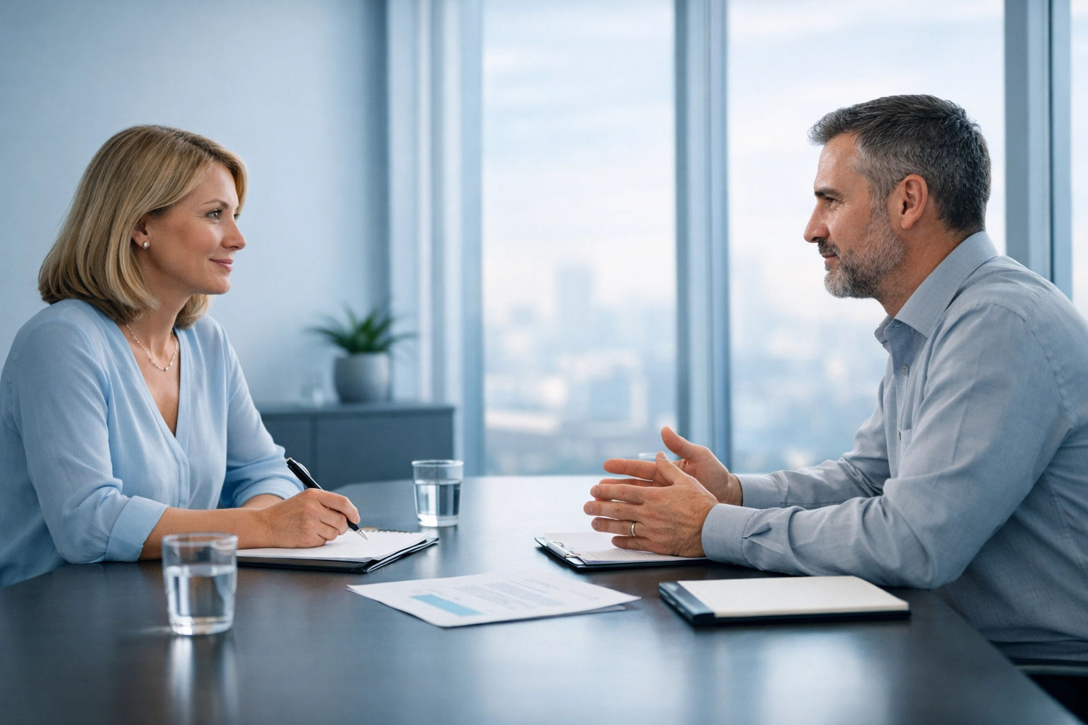 Attorney-client consultation for child custody mediation in Virginia Beach office