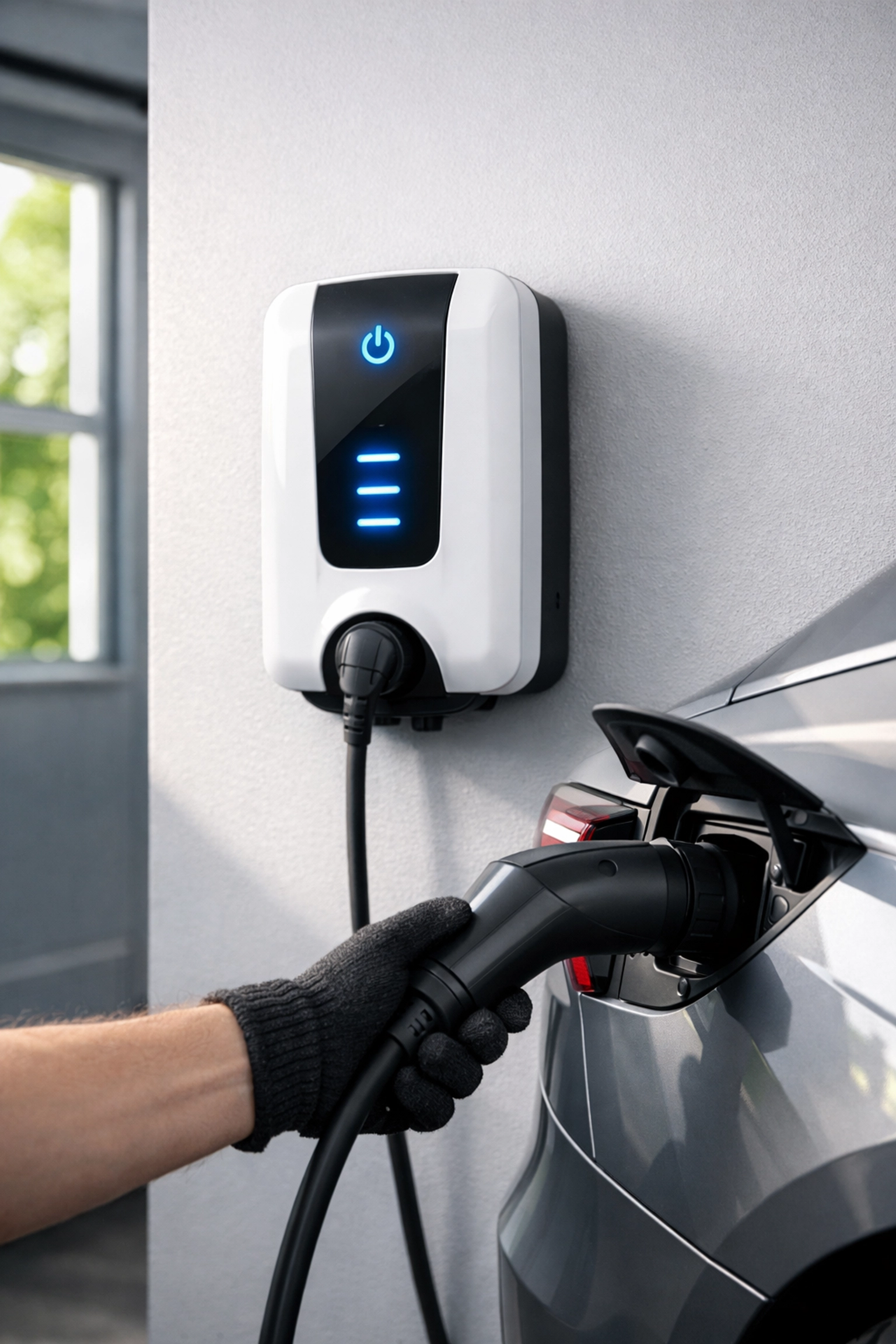 Wallbox-Ladestation für E-Auto in Garage – professionelle Installation in Wien