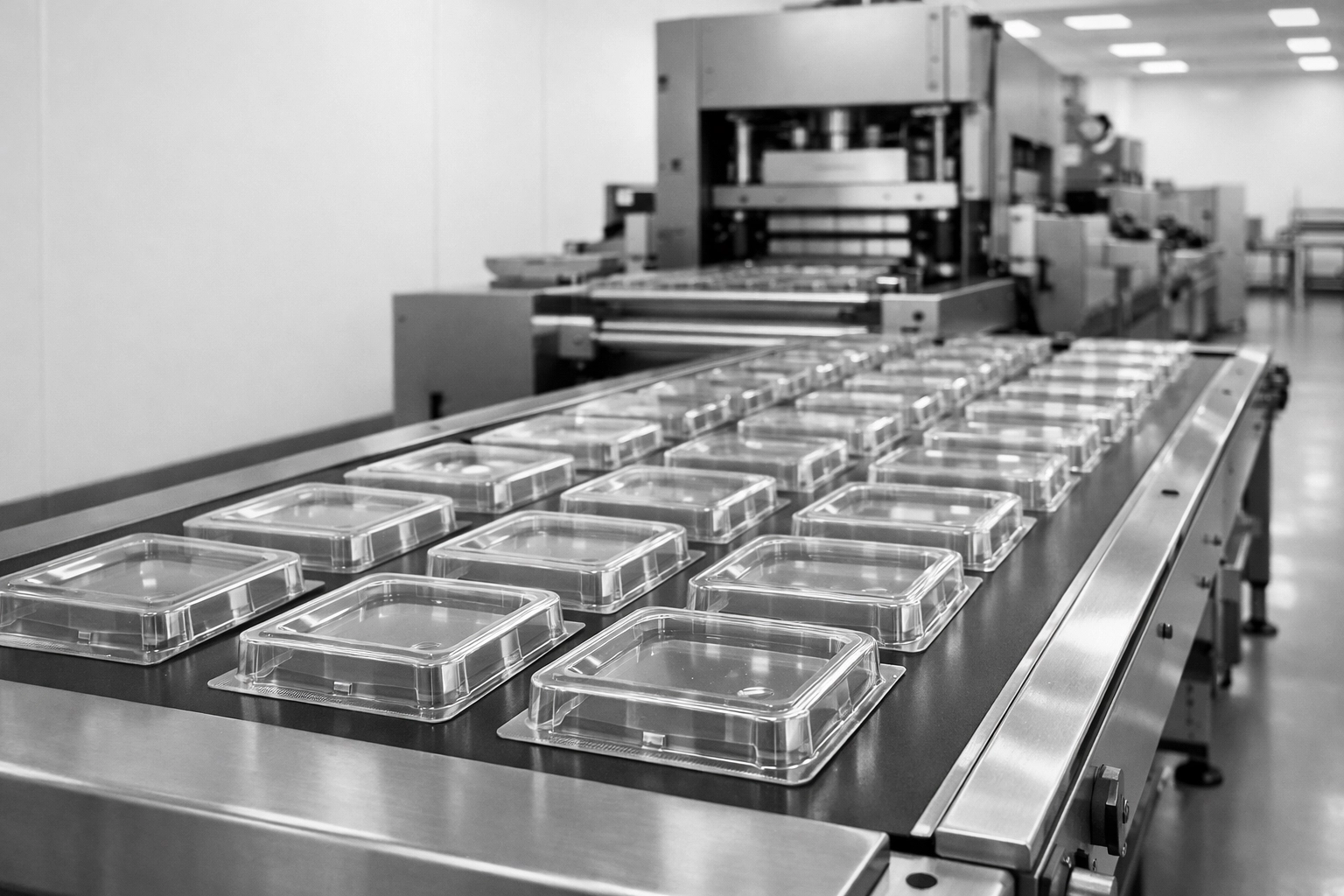 Empaque termoformado en línea: domos, blisters y clamshells en producción