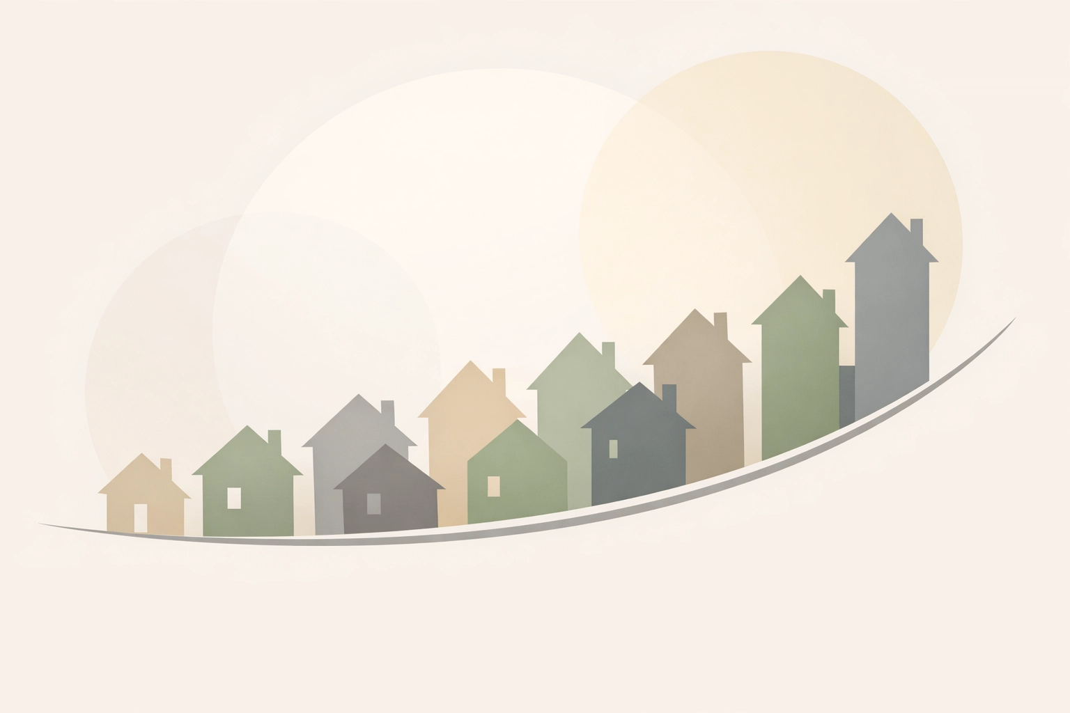 Illustration showing the rising inventory levels in the 2026 Spokane housing market.