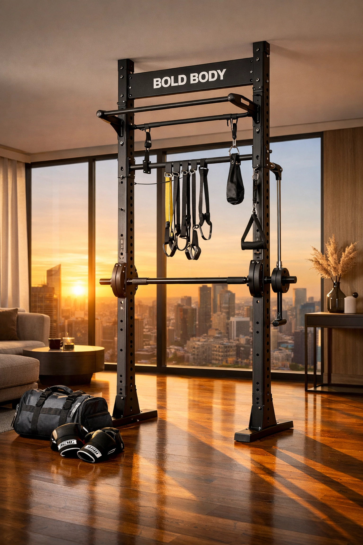 The Resistance Rail is a no wall damage workout system and pull up bar alternative for home gyms.