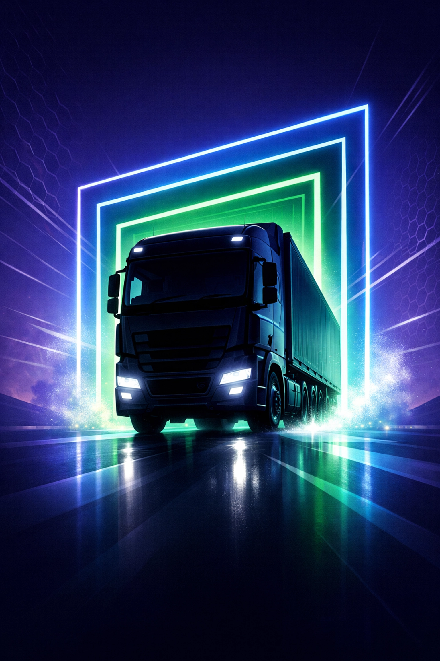 Modern HGV truck illustration representing career milestones and new class 1 driver jobs.