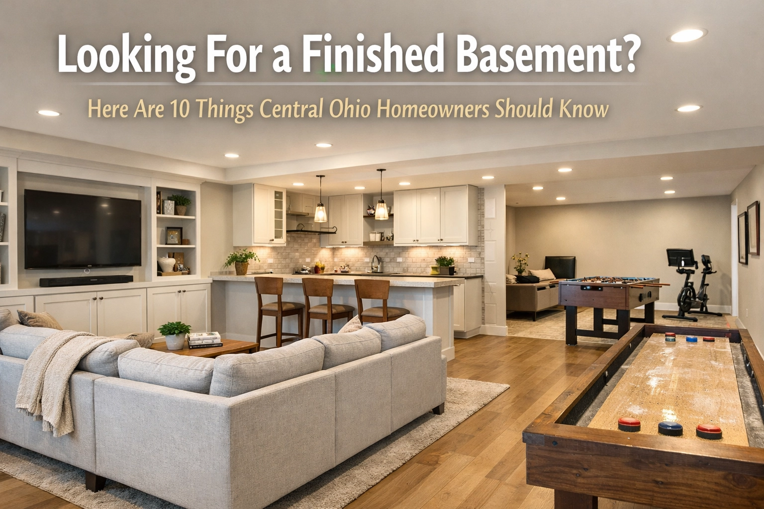 [HERO] Looking For a Finished Basement? Here Are 10 Things Central Ohio Homeowners Should Know