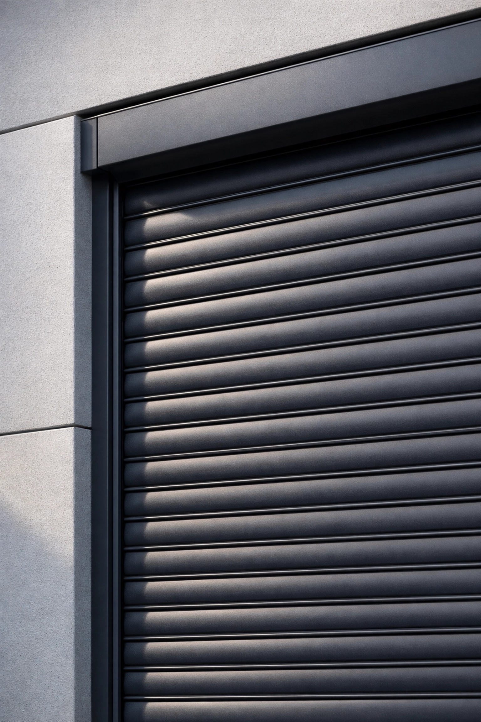 Hochwertiger Aluminium-Rollladen in Anthrazit für optimalen Sonnenschutz und Sicherheit in Wien.