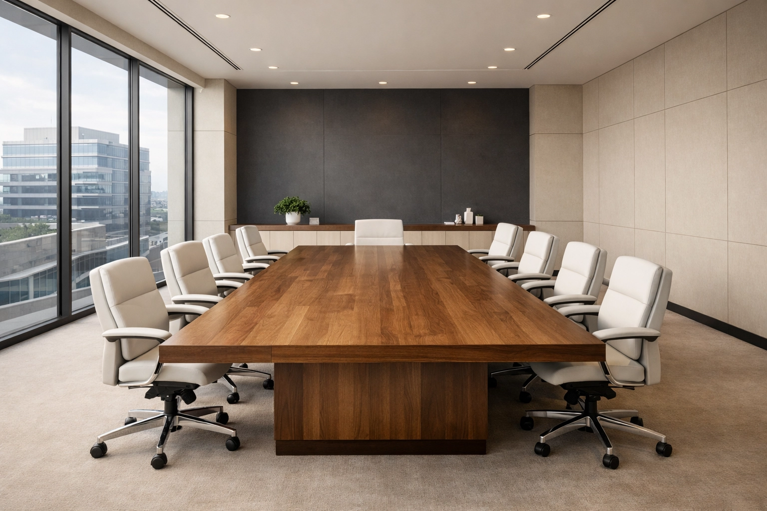 High-end conference room symbolizing successful tax practice scaling and year-round ERO services.