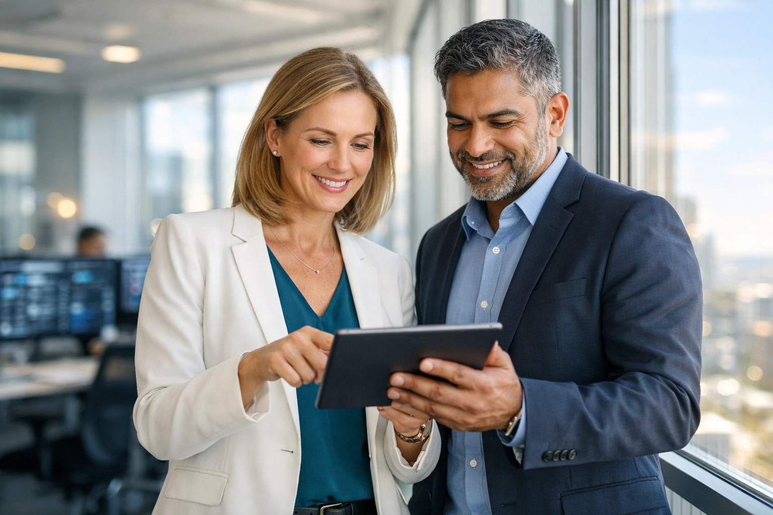 IT executives reviewing digital strategy with a ServiceNow implementation partner to maximize project ROI.