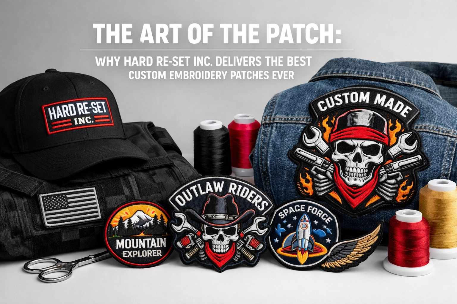 [HERO] The Art of the Patch: Why Hard Re-Set Inc. Delivers the Best Custom Embroidery Patches Ever