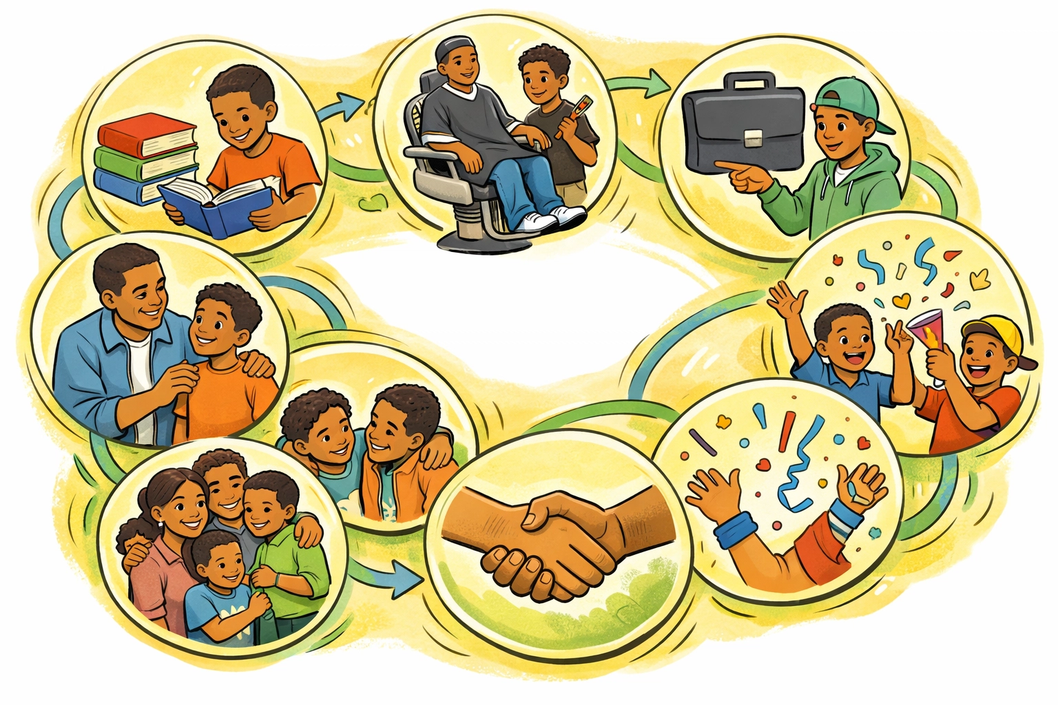 Eight interconnected CRC youth programs supporting literacy and workforce development in Pinellas County