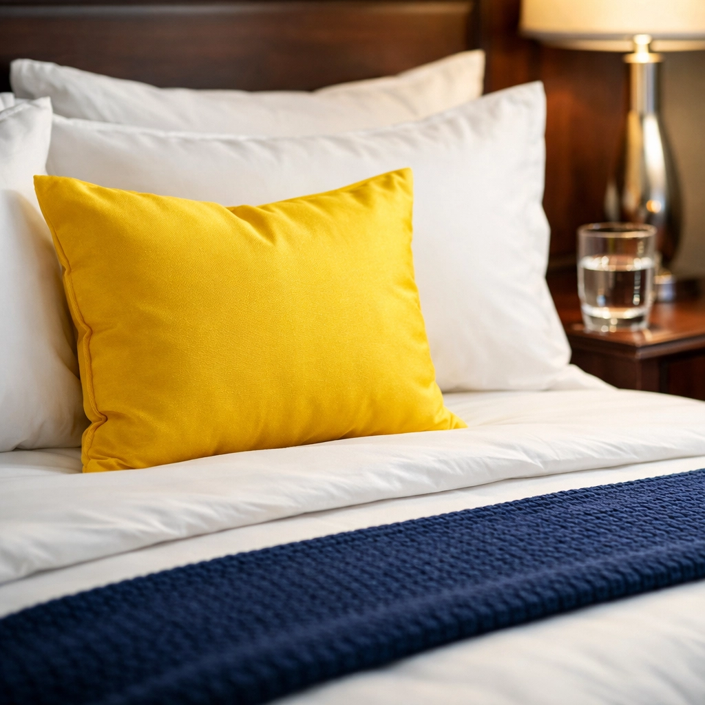 A perfectly staged master bedroom suite in Wayland showing elite professional cleaning details.