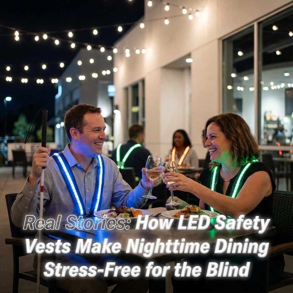 Real Stories: How LED Safety Vests Make Nighttime Dining Stress-Free for the Blind