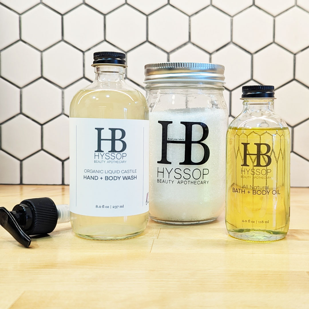 Custom-scented all-natural skincare products with botanicals at NJ scent bar