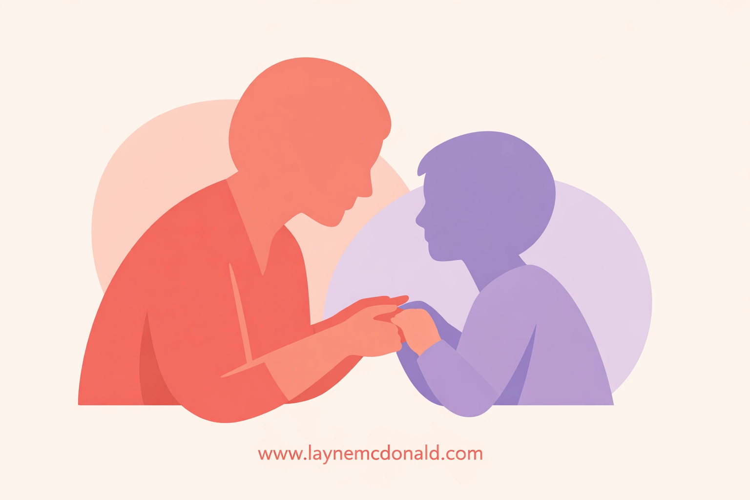 Parent and child reconnecting after discipline through loving embrace