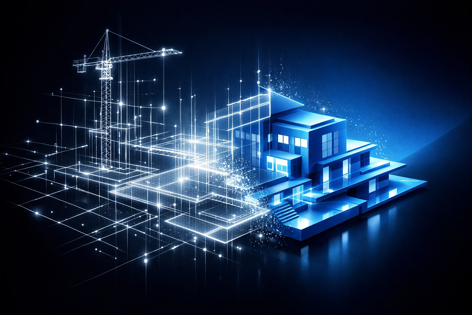 Digital blueprint of a custom software roadmap for scalable multi-location business process automation.