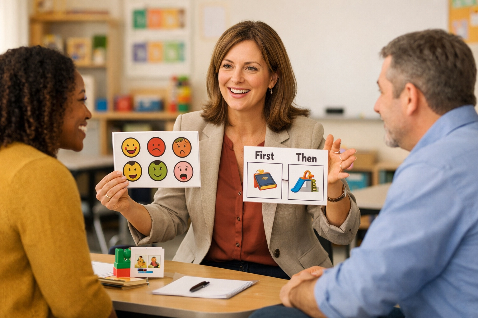 ABA therapist training Georgia educators on classroom strategies for IEP coordination