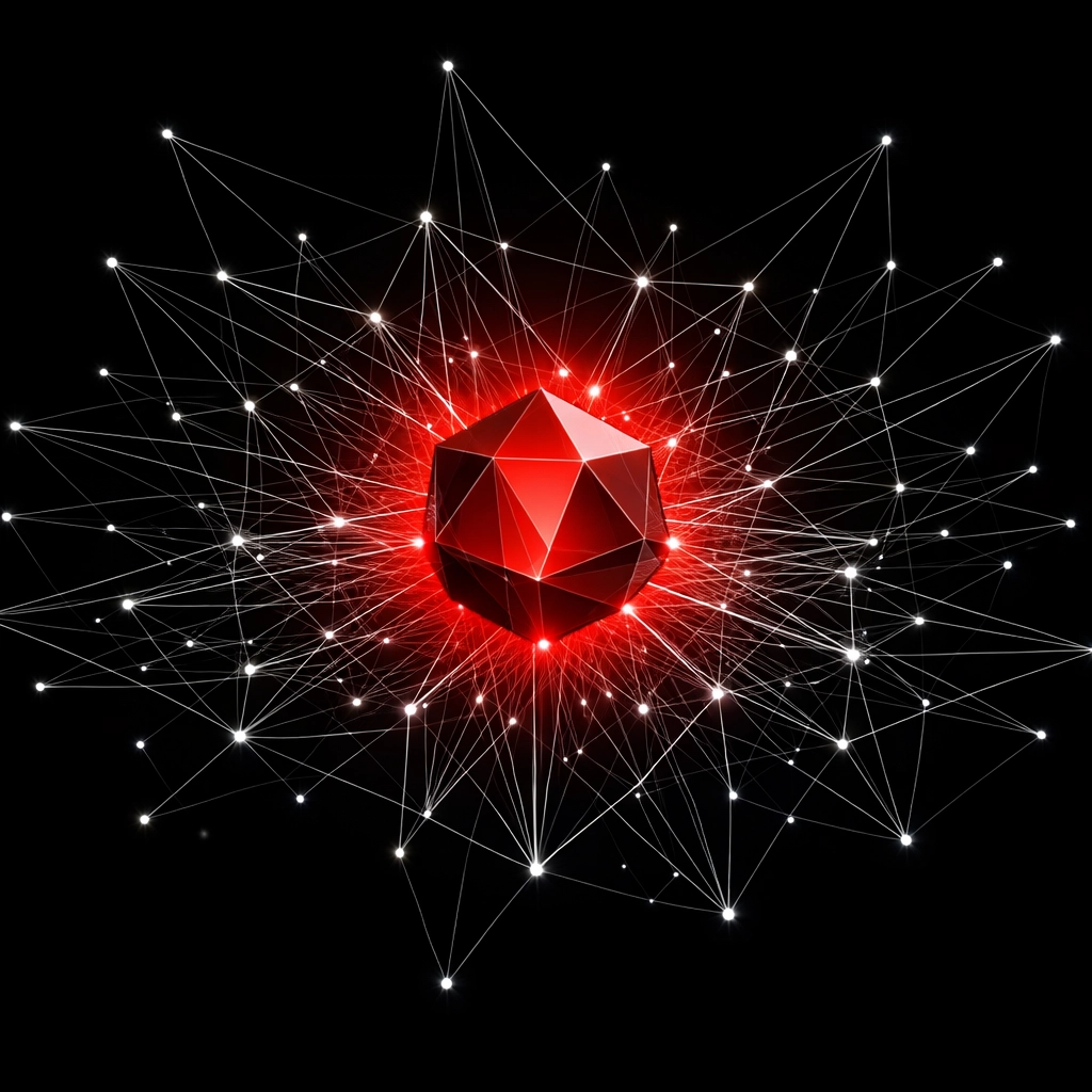 Digital network showing brand citations and backlink authority in the Agentic Commerce era.
