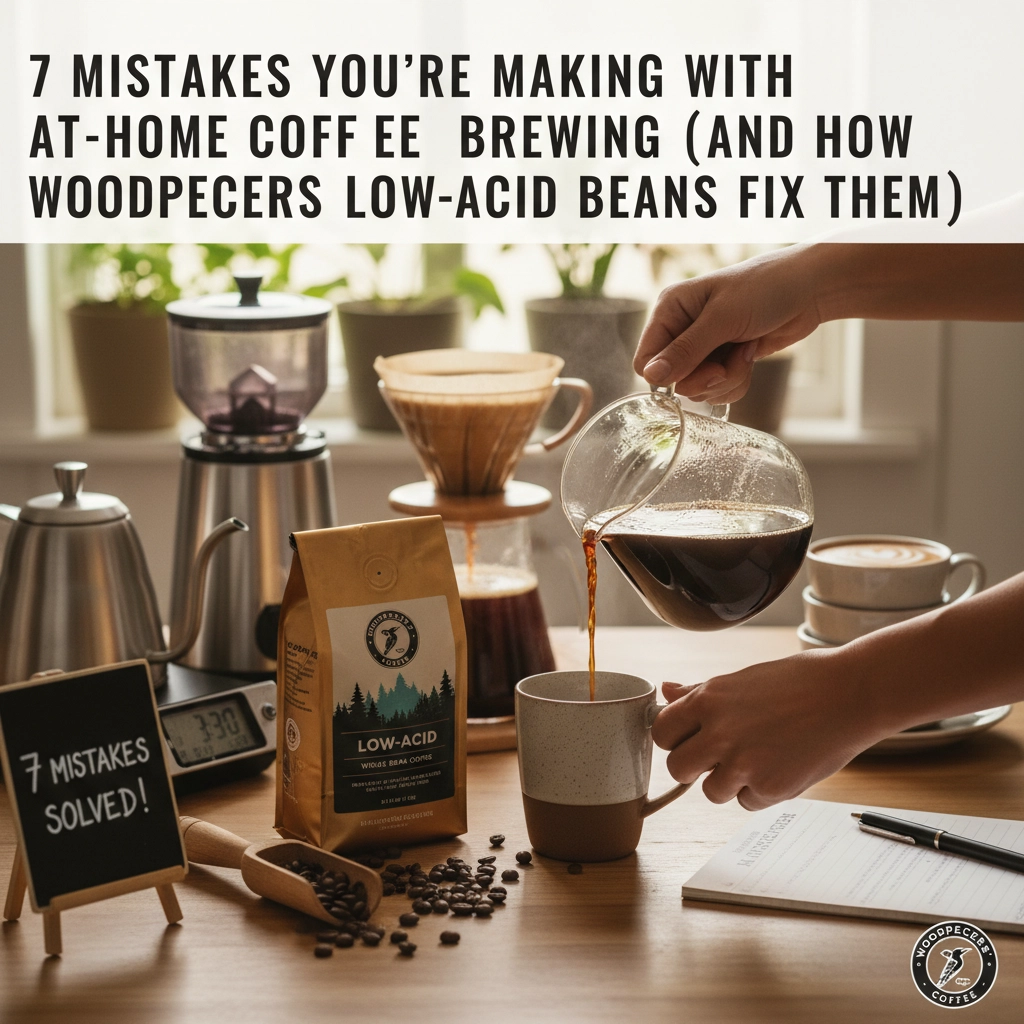 7 Mistakes You're Making with At-Home Coffee Brewing (And How Woodpeckers' Low-Acid Beans Fix Them)