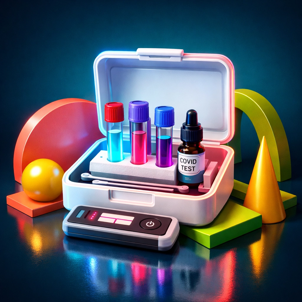 Modern STI testing kit representing accessible and straightforward sexual health screening