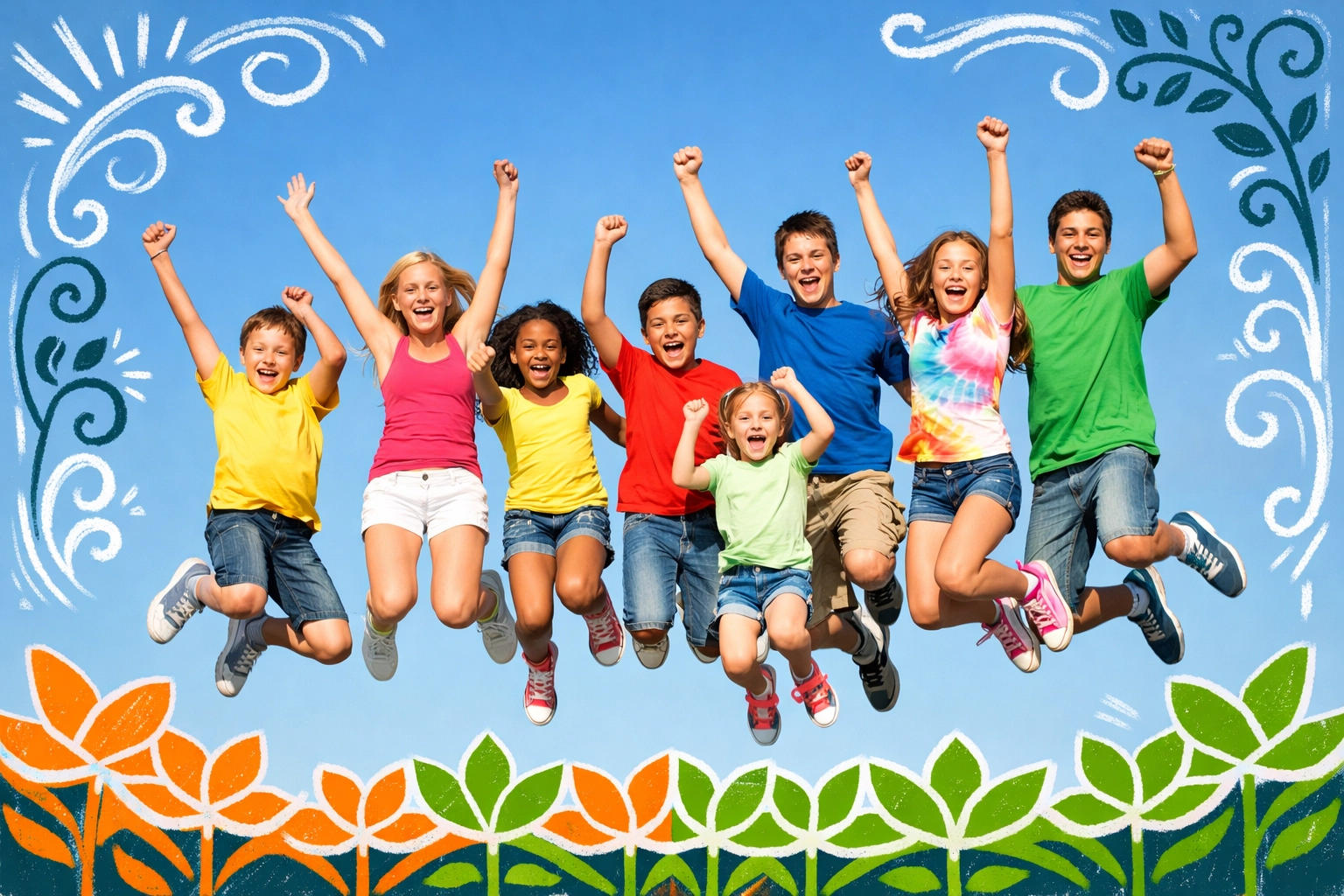 Children celebrating growth at the Empower Kidz and Teenz Academy Easter Life Skills Bootcamp.