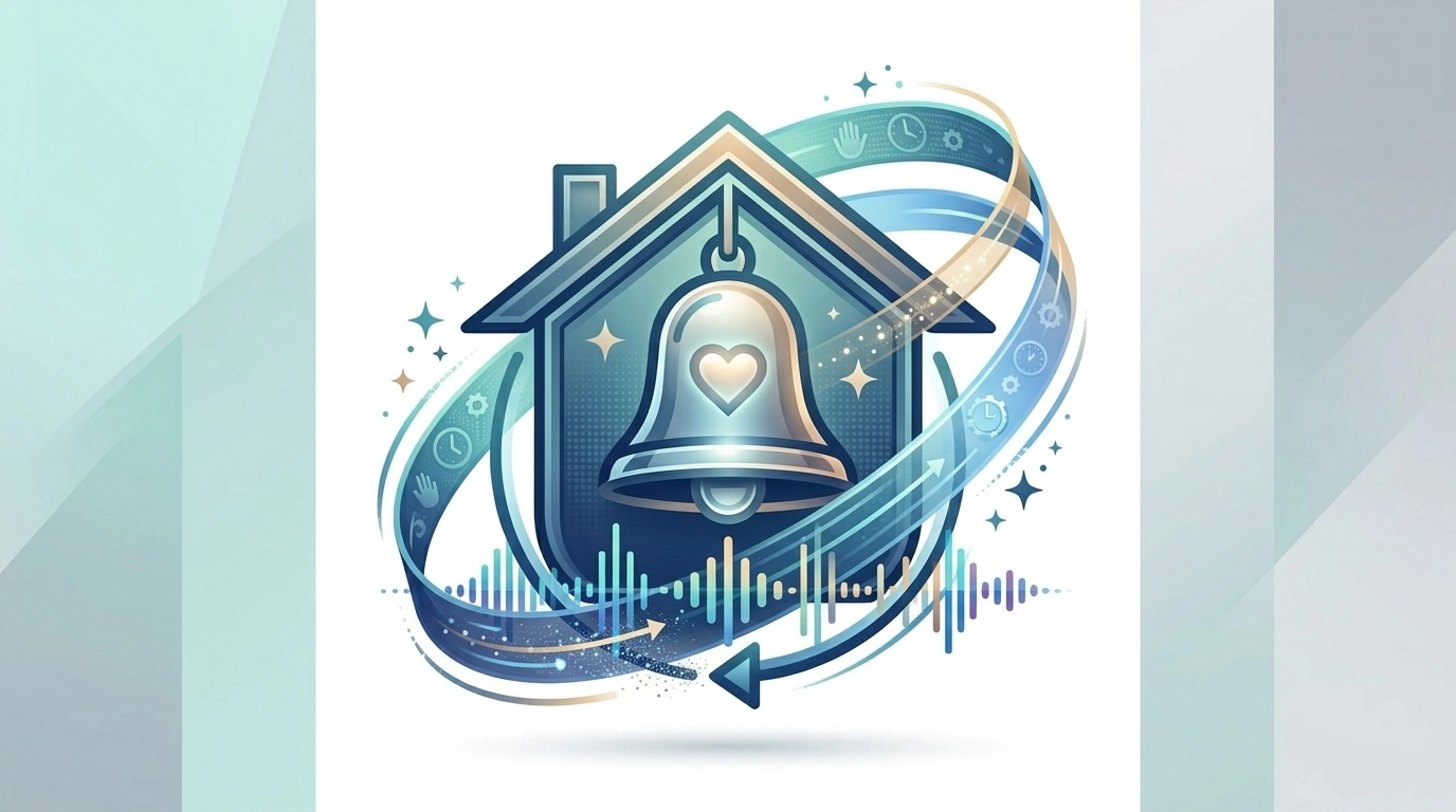 A vibrant, high-fidelity illustration of a household rhythm loop that recovers and resets