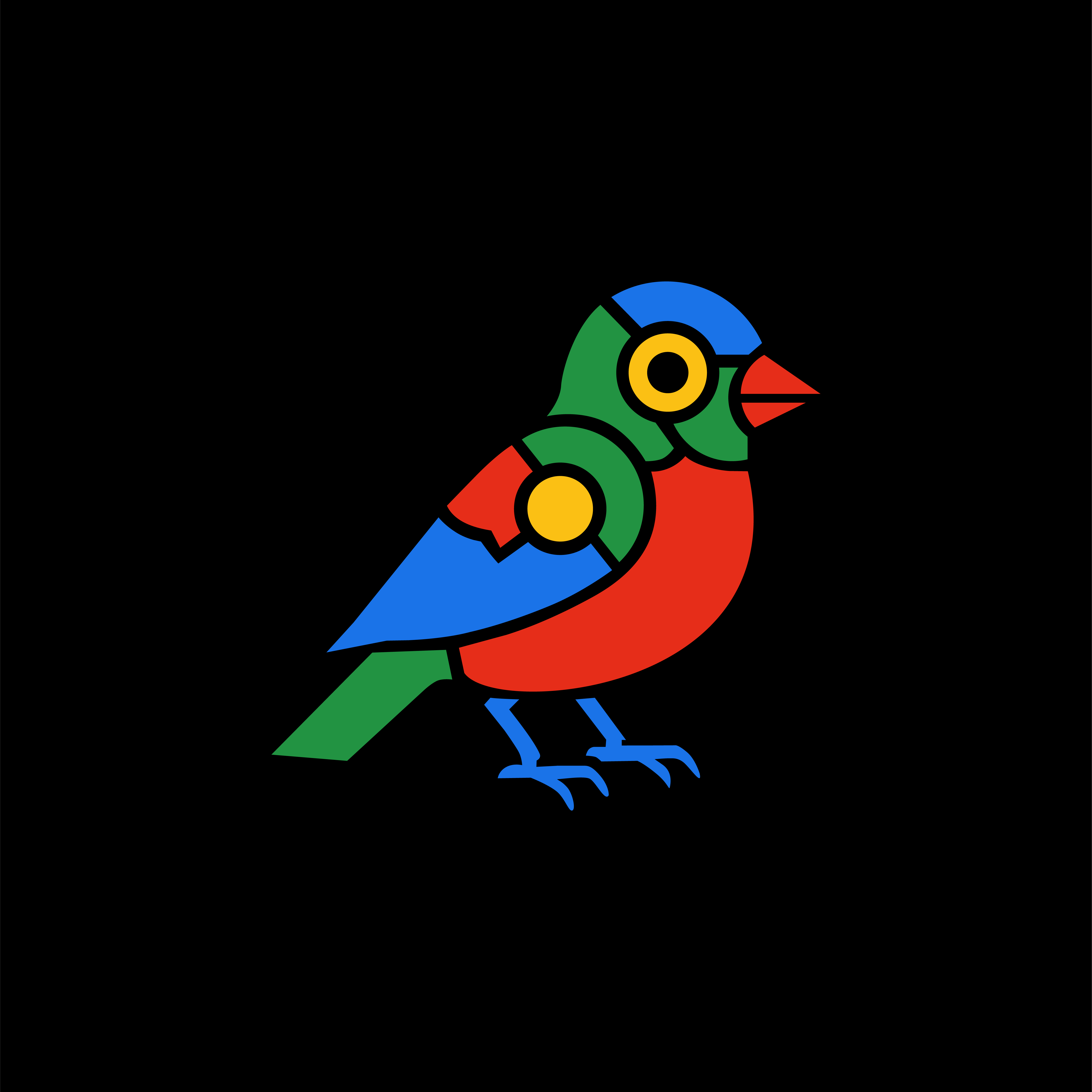 Minimalist bird icon