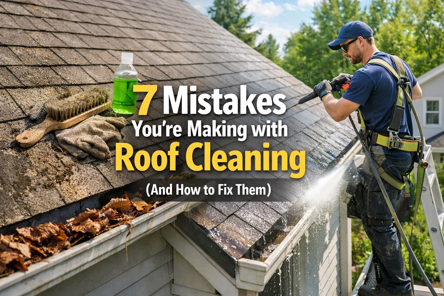 [HERO] 7 Mistakes You're Making with Roof Cleaning (And How to Fix Them)