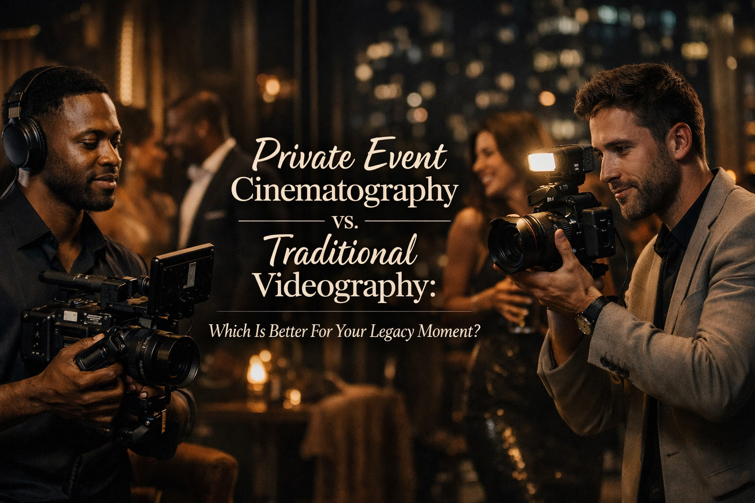 [HERO] Private Event Cinematography vs. Traditional Videography: Which Is Better For Your Legacy Moment?
