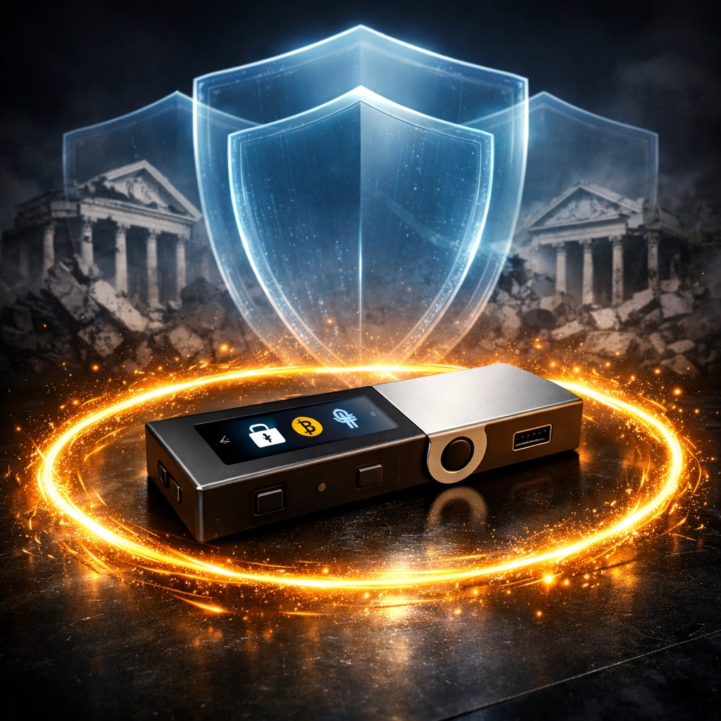 Self-custody crypto wallet with security protections for merchant treasury control under commodity rules