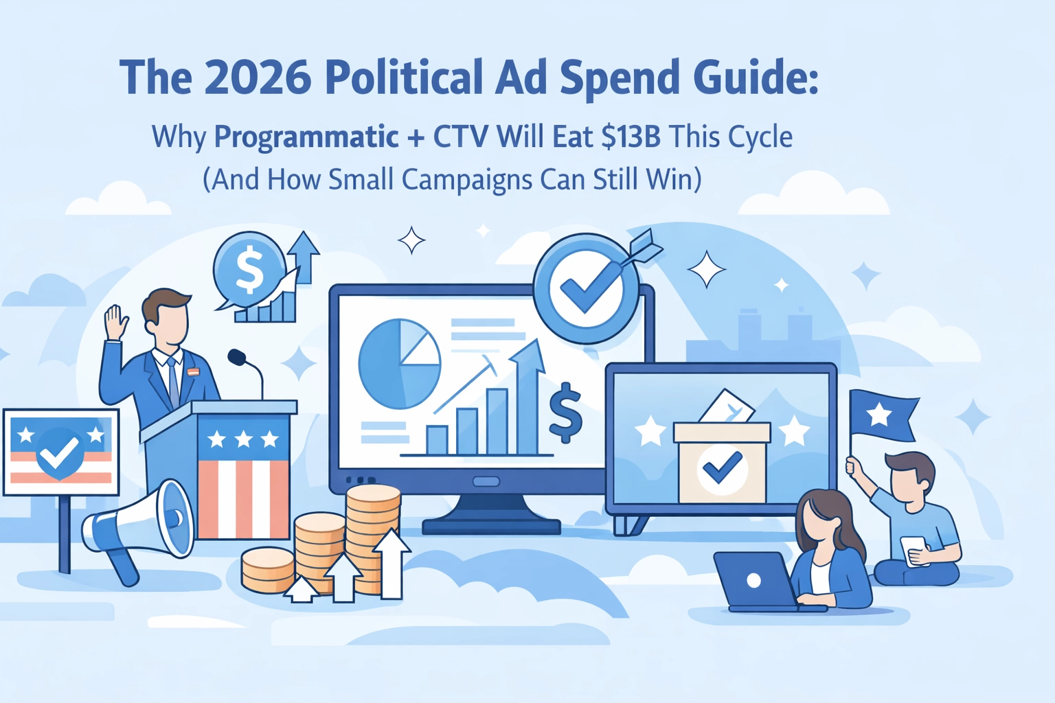 [HERO] The 2026 Political Ad Spend Guide: Why Programmatic + CTV Will Eat $13B This Cycle (And How Small Campaigns Can Still Win)