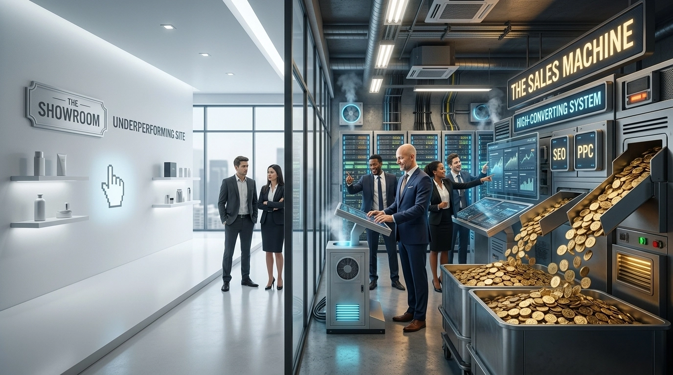 The Sales Machine vs The Showroom