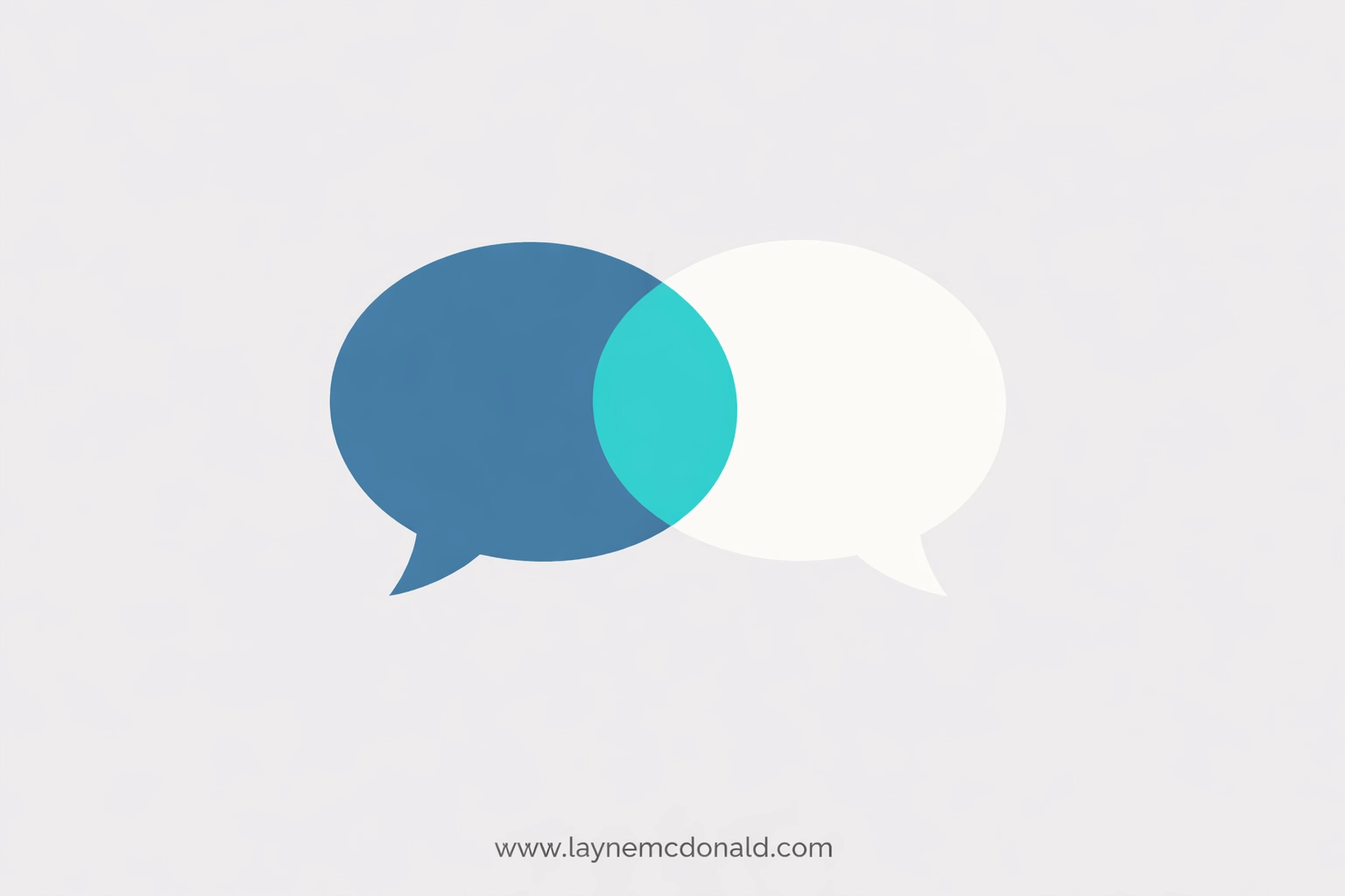 Overlapping speech bubbles, illustrating honest communication and healthy accountability among church leaders.