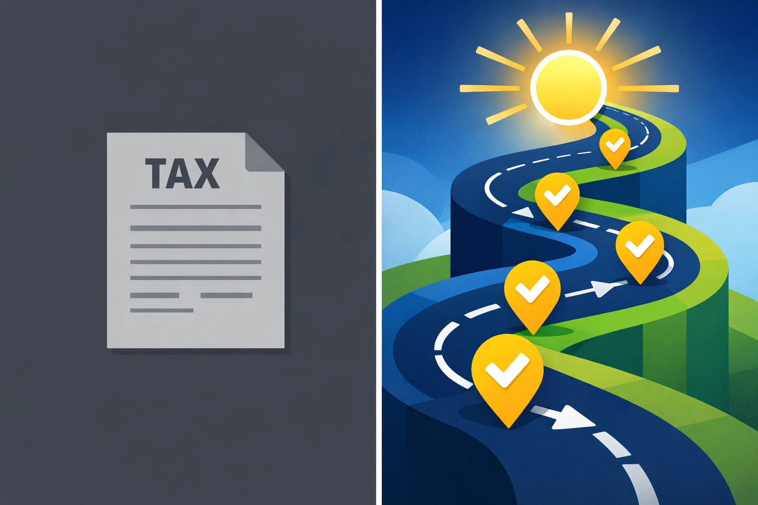 Comparison between basic filing and a concierge tax pro providing a strategic year-round roadmap.